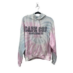 Dreamsicle Cape Cod Hoodie Tie Dye Sweatshirt Long Sleeves Women’s Size M